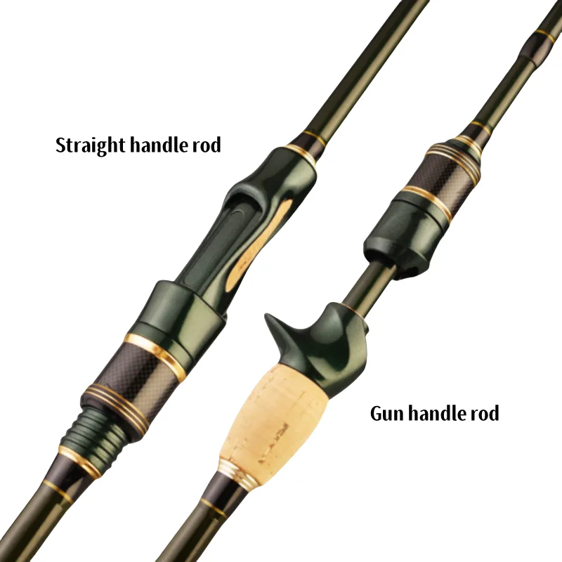 Caña de pescar giratoria de carbono fundido, 4-5 secciones, 1,8 m/2,1 m/2,4 m, caña de viaje portátil, caña de pescar giratoria, equipo de pesca - imagen 3