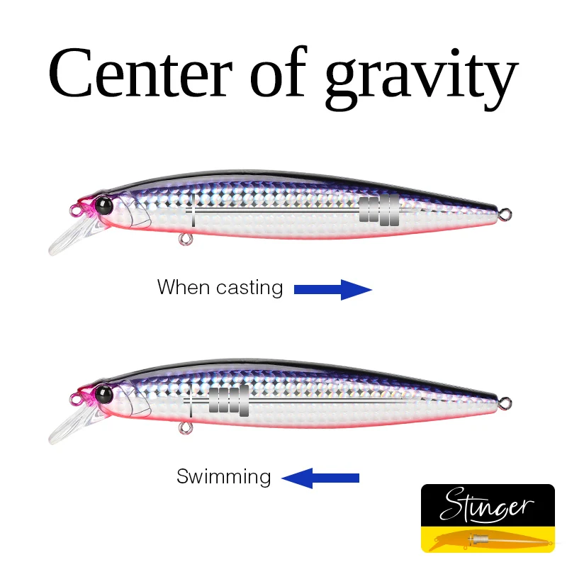 TSURINOYA 120F Minnow – Señuelo flotante agua salada - imagen 3