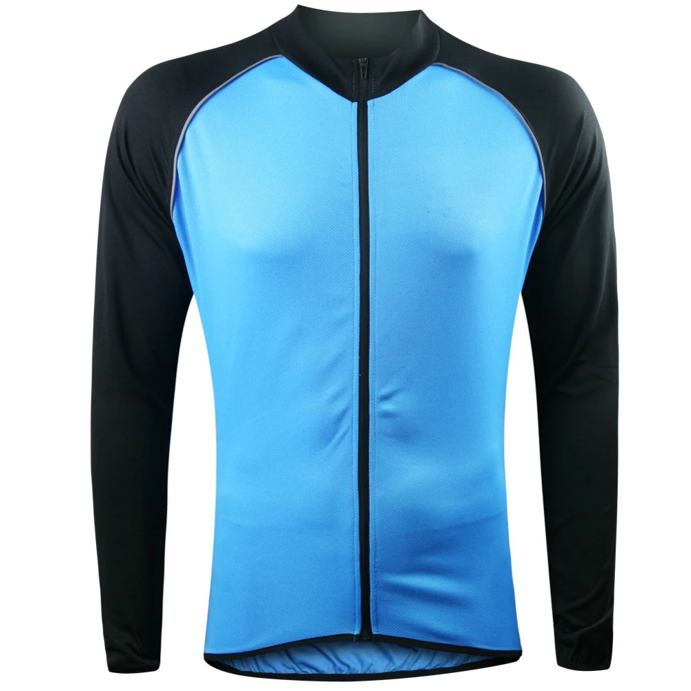 Jersey ciclismo manga larga hombre Anti-UV secado rápido transpirable