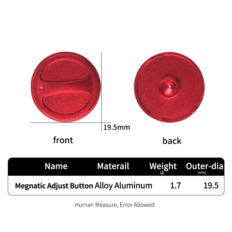 Kawa-carrete de pesca con botón megnático ajustable para Abu B4,P4,B5,MAX4X(b4),MAX4 SX(P4),MAX4 STX,DAN LI,MAX4 PRO, peso del carrete 1,7 g/pc, 1 unidad - imagen 4