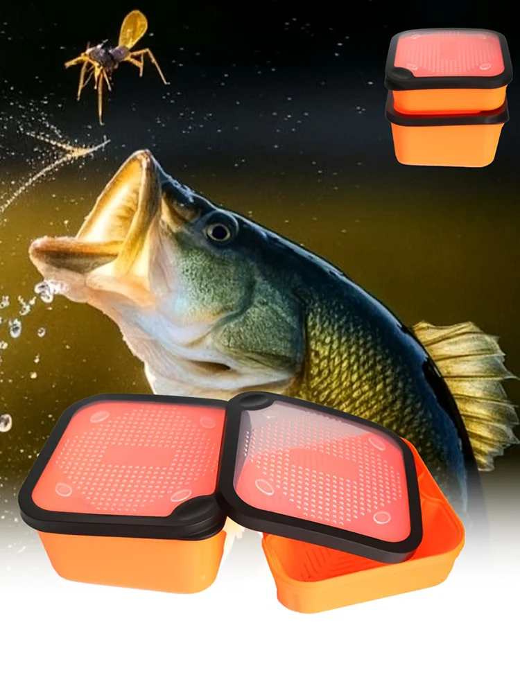 Caja de accesorios de pesca en uso