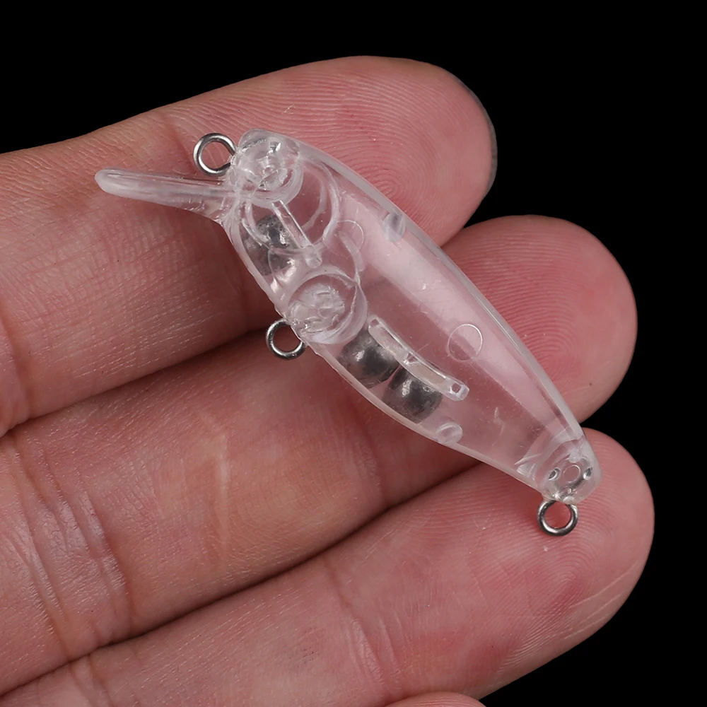 Chan'sHuang-señuelo de pesca Artificial, 50 piezas, sin pintar, 60mm, 4,5g - imagen 5