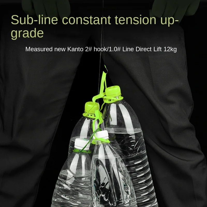 LINNHUE, nueva carpa plateada con diente de lobo Kanto y carpa plateada con línea sin nudos y doble gancho, pozo negro de competición - imagen 3