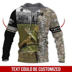 Sudadera camuflaje 3D táctica unisex para pesca y caza
