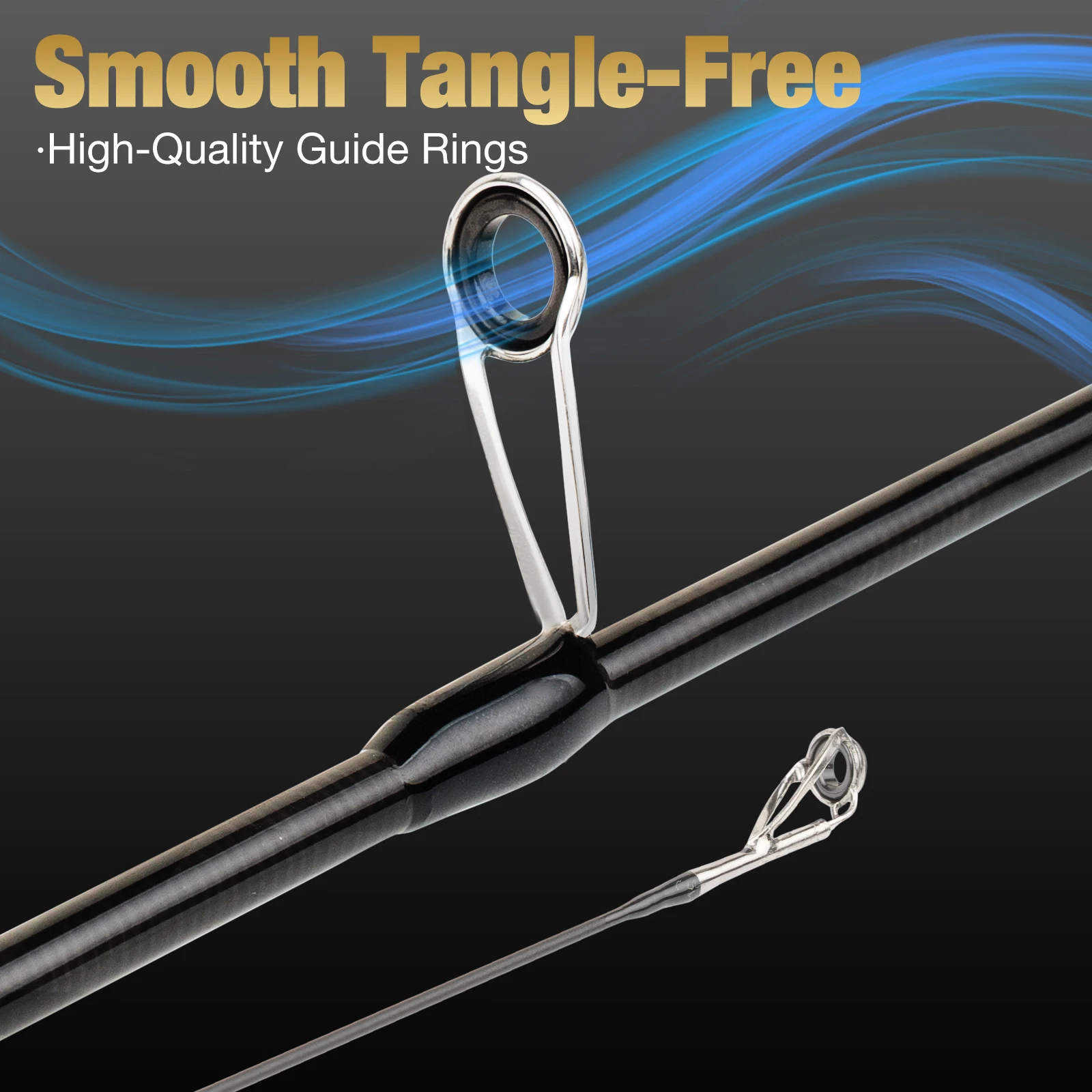 Mavllos INSPIRON Ajing caña de pescar giratoria 1,8 m señuelo 1-8g línea 2-8lb UL punta sólida acción rápida BFS señuelo caña de pescar - imagen 4