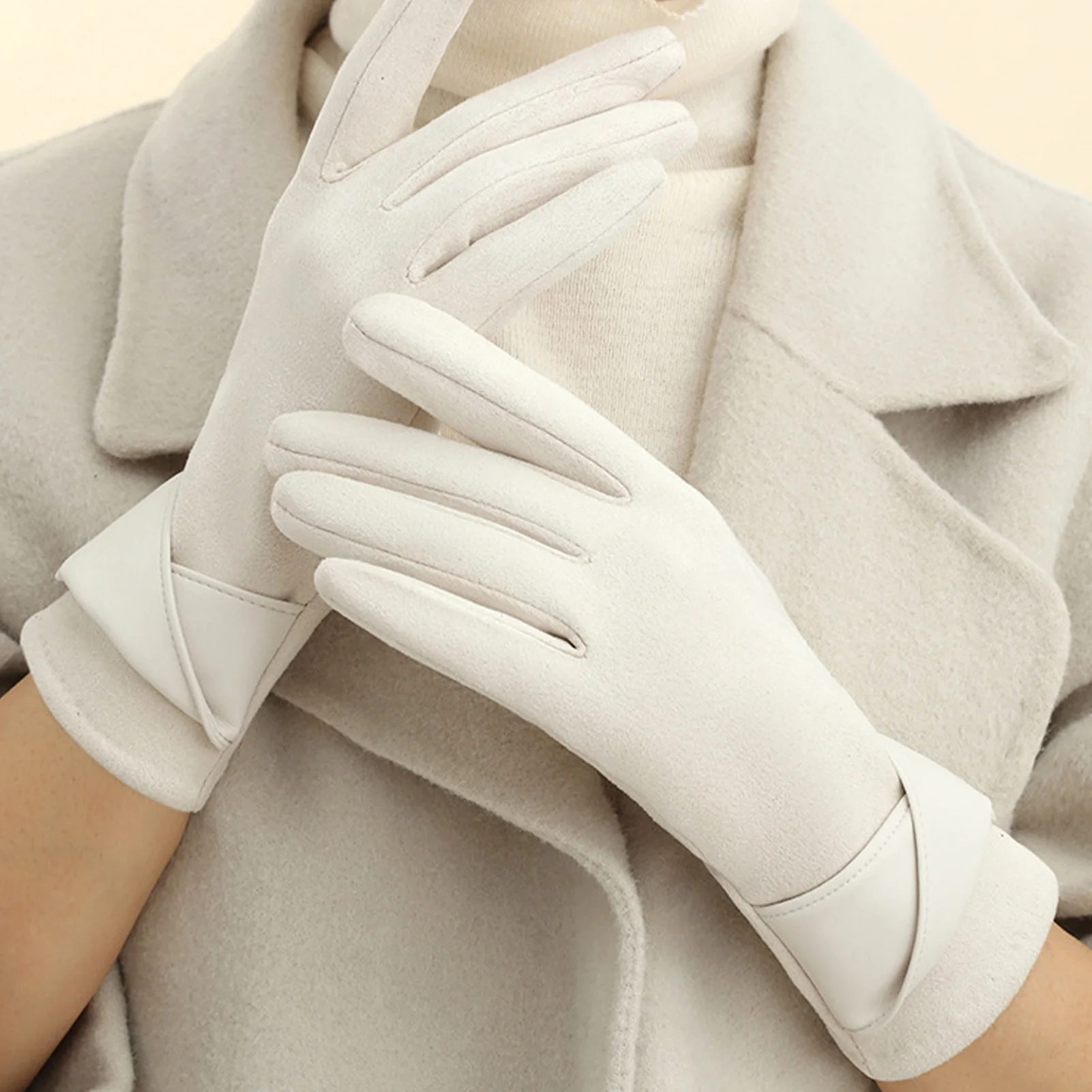 Guantes de invierno para mujer, guantes de pesca al aire libre a prueba de viento, manoplas de felpa gruesas para acampar, ciclismo, pesca, montar, uso en esquí - imagen 3