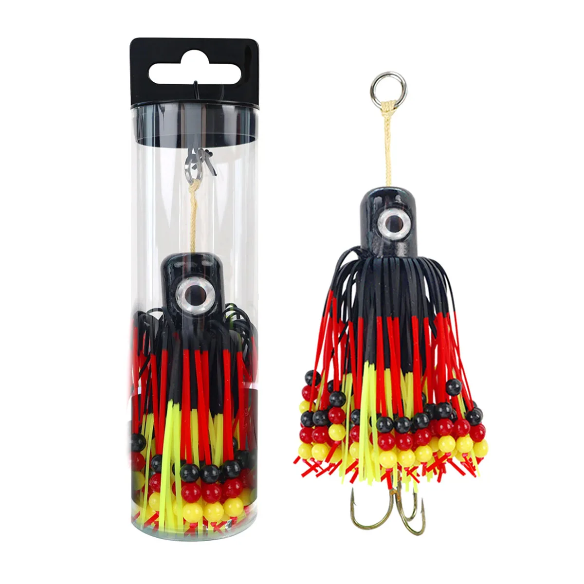 Anzuelos de pesca de bagre Cronk Tairubber señuelo Teaser mar cebo de pesca Artificial barco 100g 150g faldas de goma aparejos de bagre - imagen 4