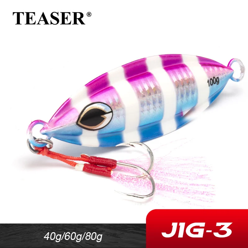 TEASER J3 – Señuelo jigging de metal hundimiento para trucha y lubina