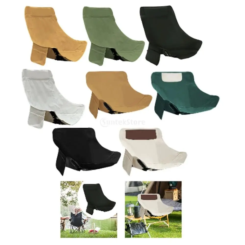 Funda antideslizante para asiento de silla Moon, funda para silla de Camping plegable, antihundimiento y antiarañazos, funda para asiento de silla extraíble transpirable - imagen 3