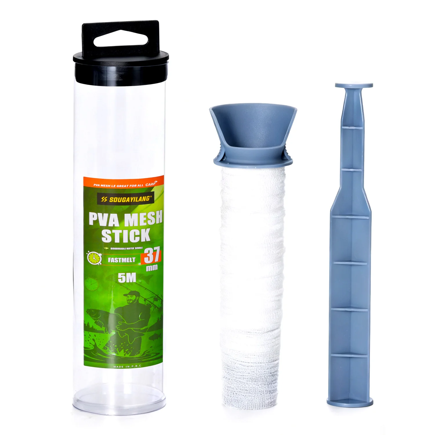 Sougayilang 18/25/37mm PVA pesca PVA malla Soluble en agua carpa pesca alimentador cebo lanzador trampa cebo redes herramientas de pesca - imagen 2