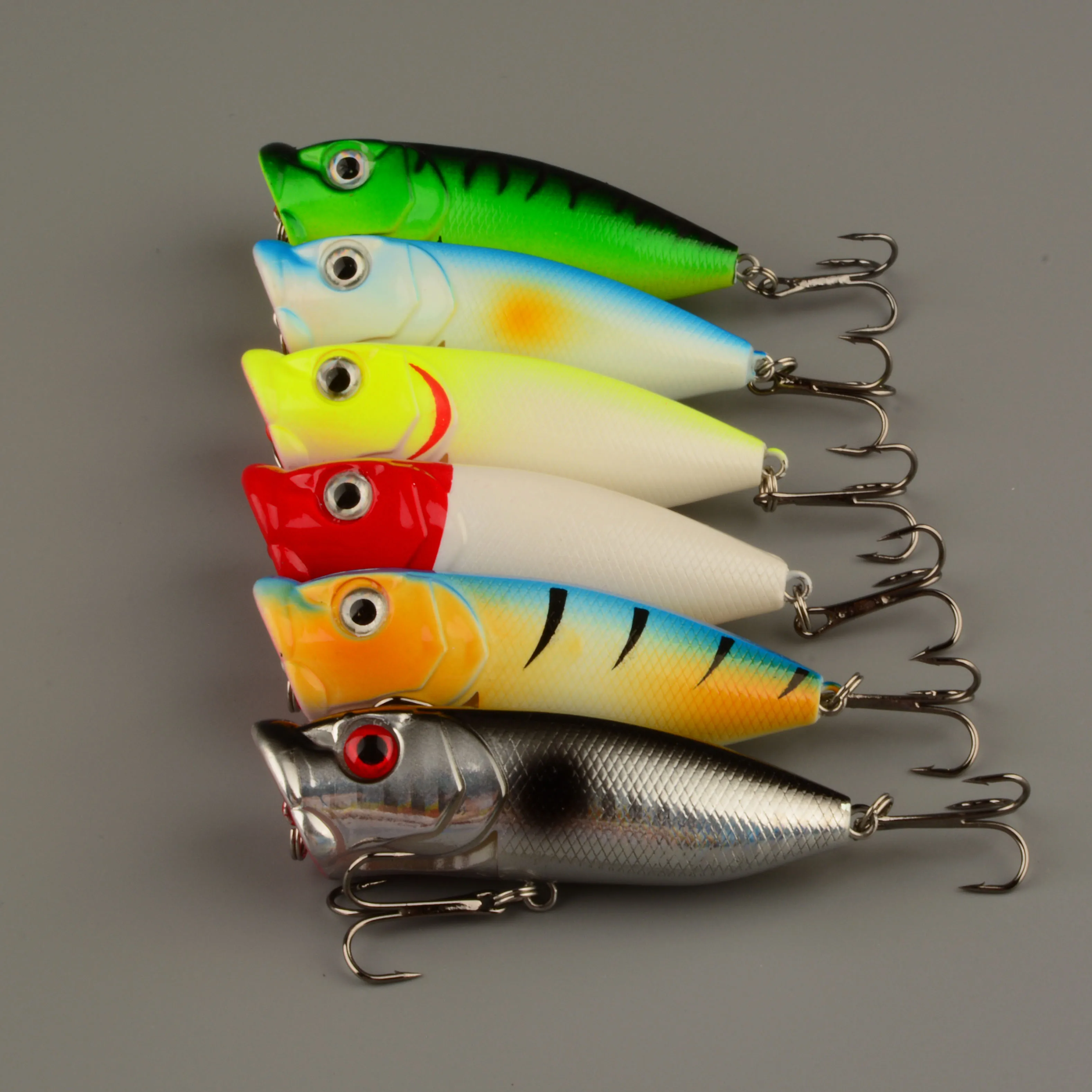 Señuelos De Pesca Popper, 6 uds., señuelo Topwater Isca, señuelo De Pesca Artificial, cebo De natación, equipo De aparejos, Articulos De Pesca - imagen 3
