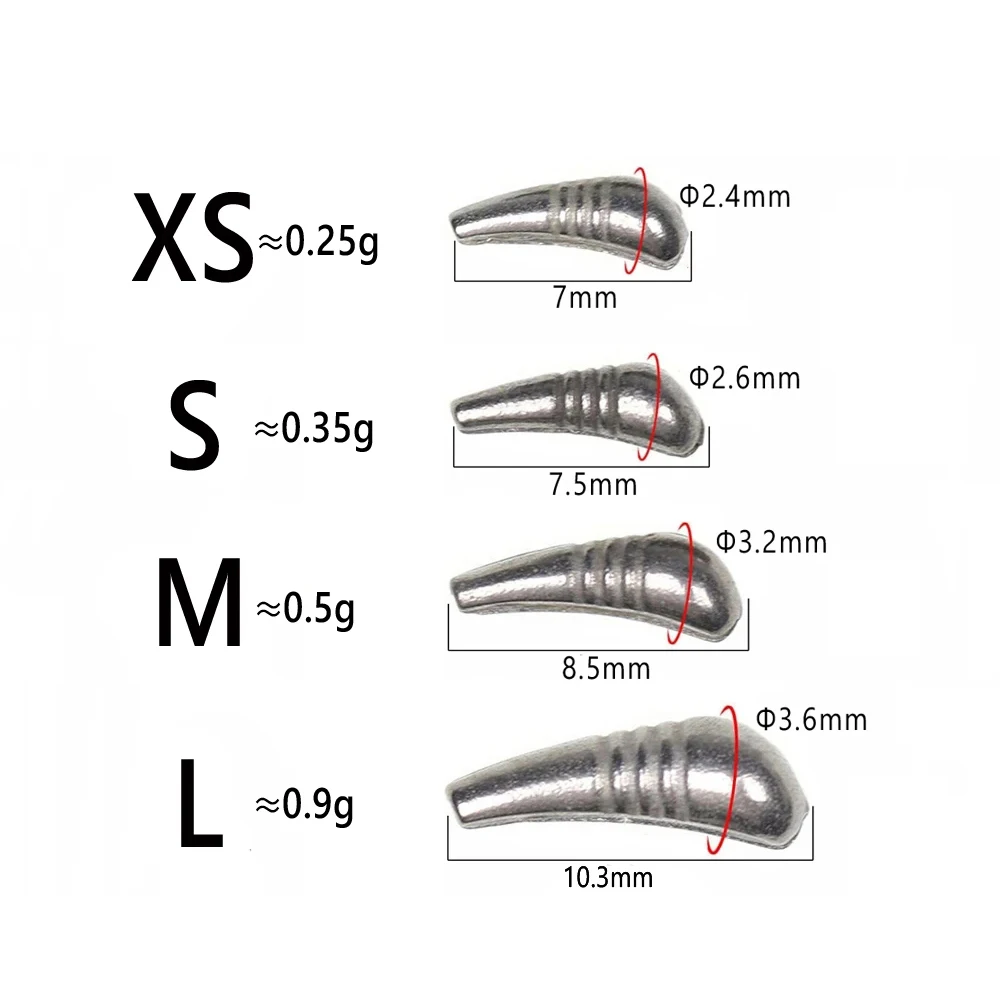 Wifreo, 20 piezas, plantilla de tungsteno, cuentas traseras, atado de moscas/materiales de punto para plantillas de cuerpo de camarones ninfa, cebos de señuelo de pesca en hielo - imagen 3