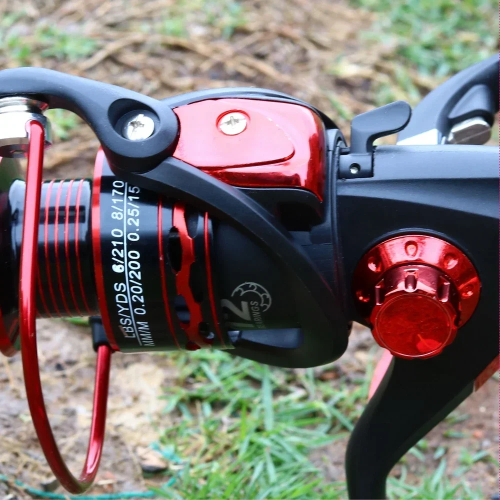 Carrete de pesca giratorio, accesorio de Metal, mango plegable, Europa, EF 1000- 9000, 5,5 12BB: 1, gran oferta - imagen 4