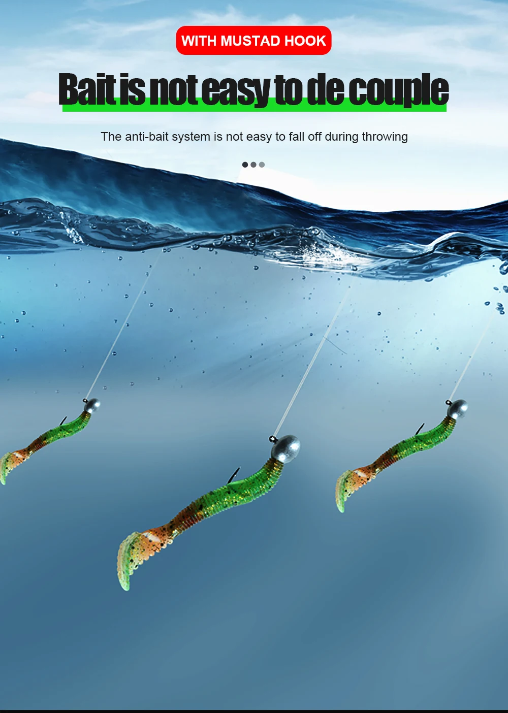 Un póster que anuncia un sistema de cebo para pescar