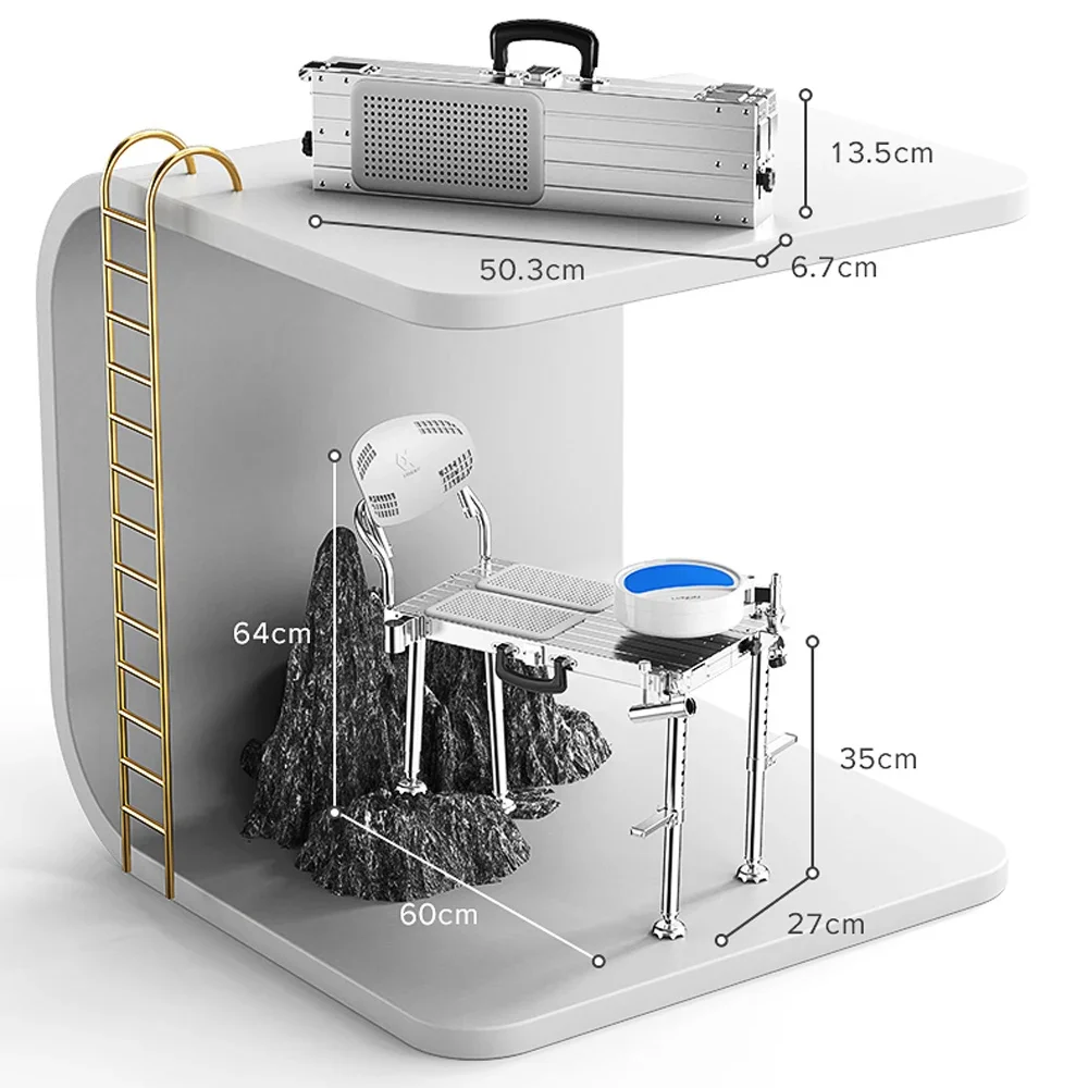 Silla de pesca ultraligera en aluminio – Compacta y resistente - imagen 5