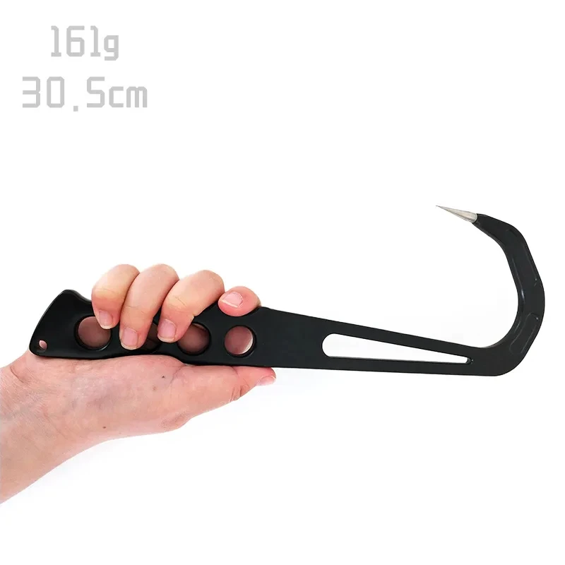 Empuñadura portátil de acero inoxidable para pesca en el mar, gancho de lanza de labios, herramienta de accesorios para aparejos, 30,5 CM - imagen 5