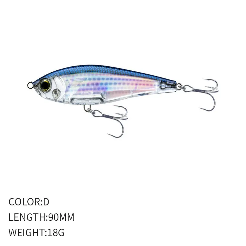 Señuelo 3D para Pesca en agua salada, cebo Artificial de 90mm y 18g para trucha, Wobblers - imagen 5