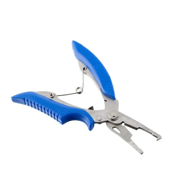 Alicates de pesca multifuncionales Mustad MTB007, tijera, línea trenzada, cortador de señuelos, removedor de anzuelos, acero inoxidable ligero - imagen 5