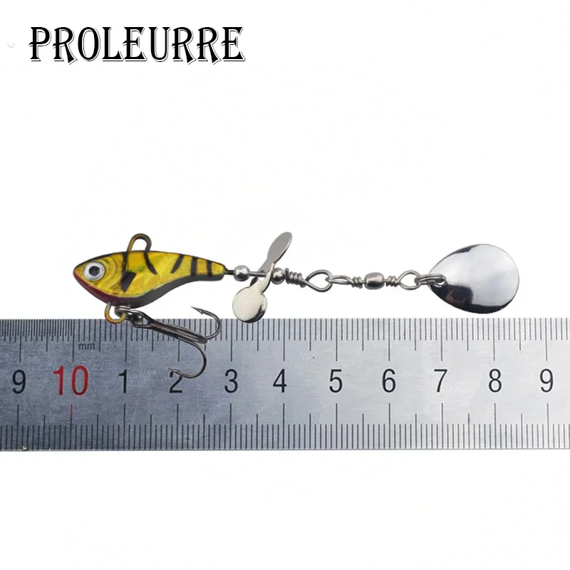 Señuelo de lubina con cuchara giratoria, cebo de lentejuelas de Metal de 11g, Señuelos de Pesca para lago, mar, Lucio, carpa, lubina con anzuelos de plumas, aparejos de pesca, 1 ud. - imagen 2