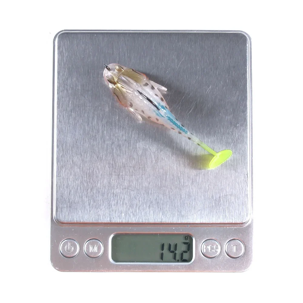 Señuelo de pesca Wobbler de silicona, 1 Uds., 7g, 14g, 20g, señuelo suave que se hunde, anzuelo, Swimbaits, sábalo de lubina para aparejos de perca - imagen 5