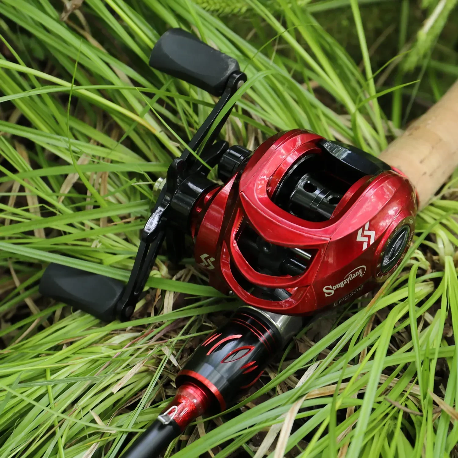 Sougayilang-carrete de pesca de fundición ligera, relación de transmisión 7,2: 1, súper ligero y suave, arrastre máximo de 8kg, carrete de pesca de lubina de agua salada - imagen 5