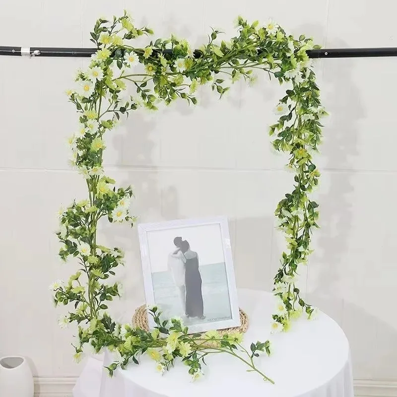 Nueva simulación de girasol, Margarita, jardín, flor, vid, girasol, flor falsa, ratán, sala de estar, bobinado, decoración interior, bloqueo - imagen 5