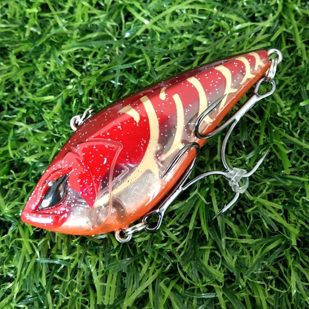 Señuelo de pesca con vibración vib que se hunde, 70mm, 17,5g, cebo de pesca de invierno, señuelos duros artificiales, aparejos Wobbler, 2 uds. - imagen 3