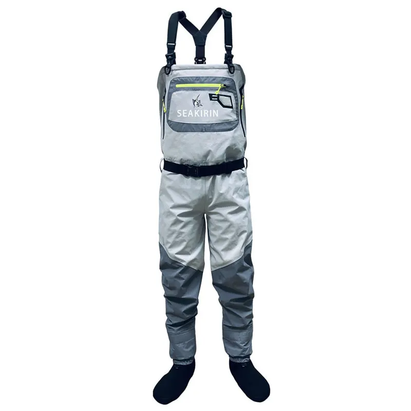 Botas convertibles ultraligeras para hombre, pantalones impermeables transpirables de cintura en el pecho, ropa para pesca con mosca y caza - imagen 2