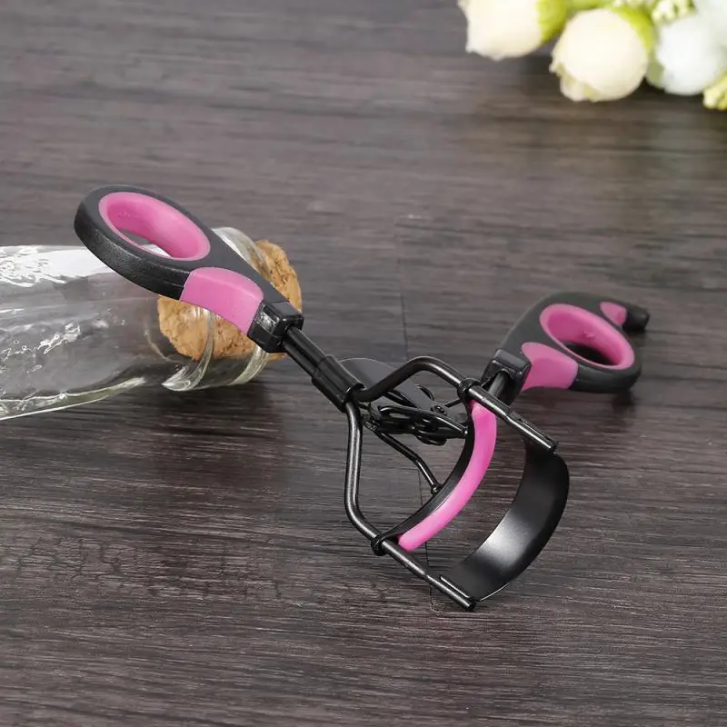 Rizador de pestañas con 10 almohadillas de repuesto para mujer, pinzas profesionales para rizar pestañas, Clips, maquillaje de ojos duradero, herramientas de belleza - imagen 4