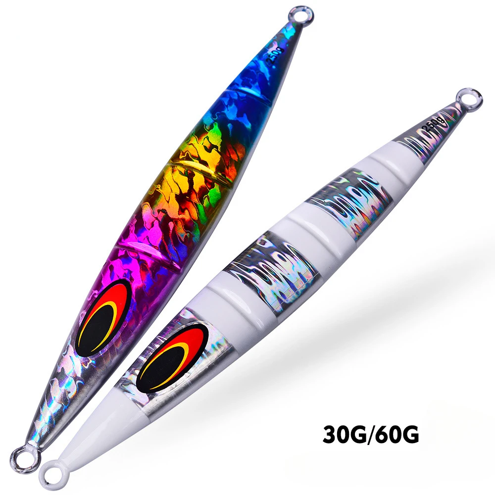 Cebo de Pesca de Mar de hundimiento rápido, señuelo de pesca de hierro Luia, cebo falso, velocidad de hundimiento, corredor de carretera, Leade Tippet, 30g-60g, 1 Pc - imagen 2