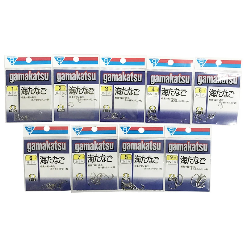 Púa de pesca Gamakatsu, blanca fina, anzuelo competitivo, carpa cruciana, pez marino, hecha en Japón - imagen 5