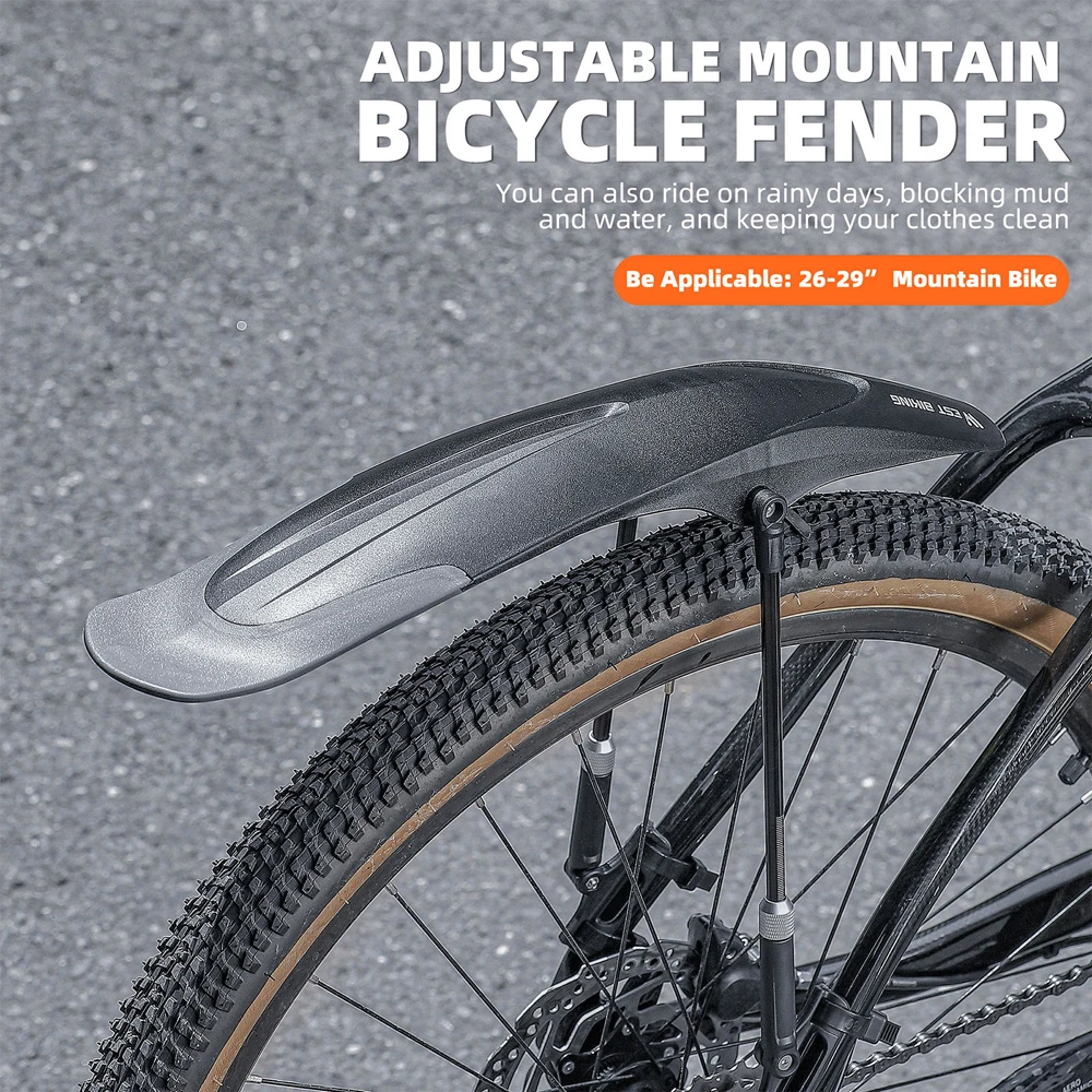 Guardabarros de bicicleta de carcasa dura Universal, guardabarros de rueda de neumático delantero y trasero, guardabarros de bicicleta de montaña, accesorios de ciclismo - imagen 3