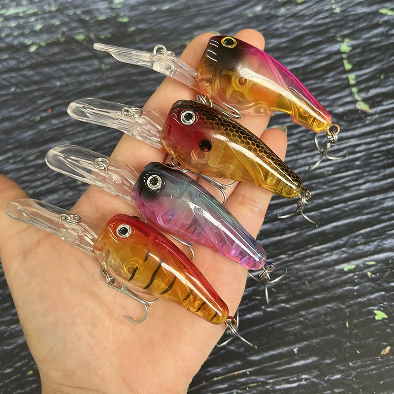 Señuelo de Pesca Crankbait Topwater, 92mm, 11g, Wobbler, cebo duro Artificial, labio largo, ruedas giratorias para buceo profundo, cebo de manivela para Pesca
