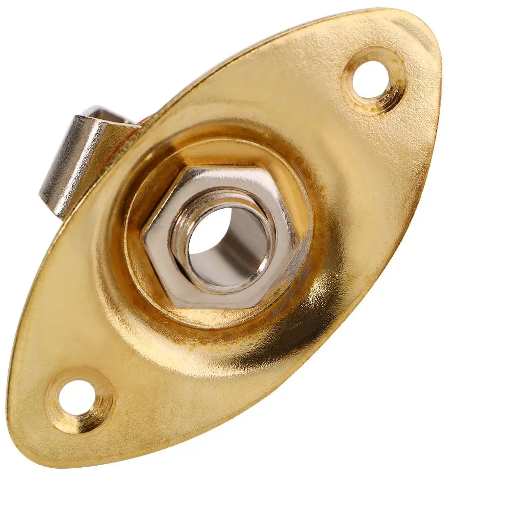 Instrumentos, piezas de guitarra eléctrica de Metal, placa y tornillos de repuesto para guitarra, salida de Audio, toma de salida estéreo - imagen 2