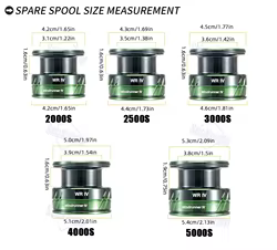 Carrete poco profundo Seaknight WR3, carrete giratorio WR4, carrete poco profundo FALCAN3/FALCAN3, carrete Extra poco profundo, carrete adicional de repuesto para fundición de cebo