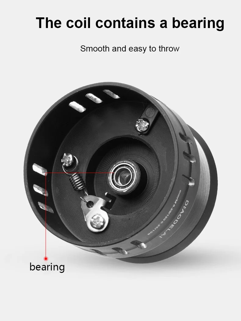 Carrete de pesca pequeño serie HD 1000, bobina de Metal giratoria, arrastre máximo de 5kg, señuelo para exteriores, Micro pesca en roca - imagen 4