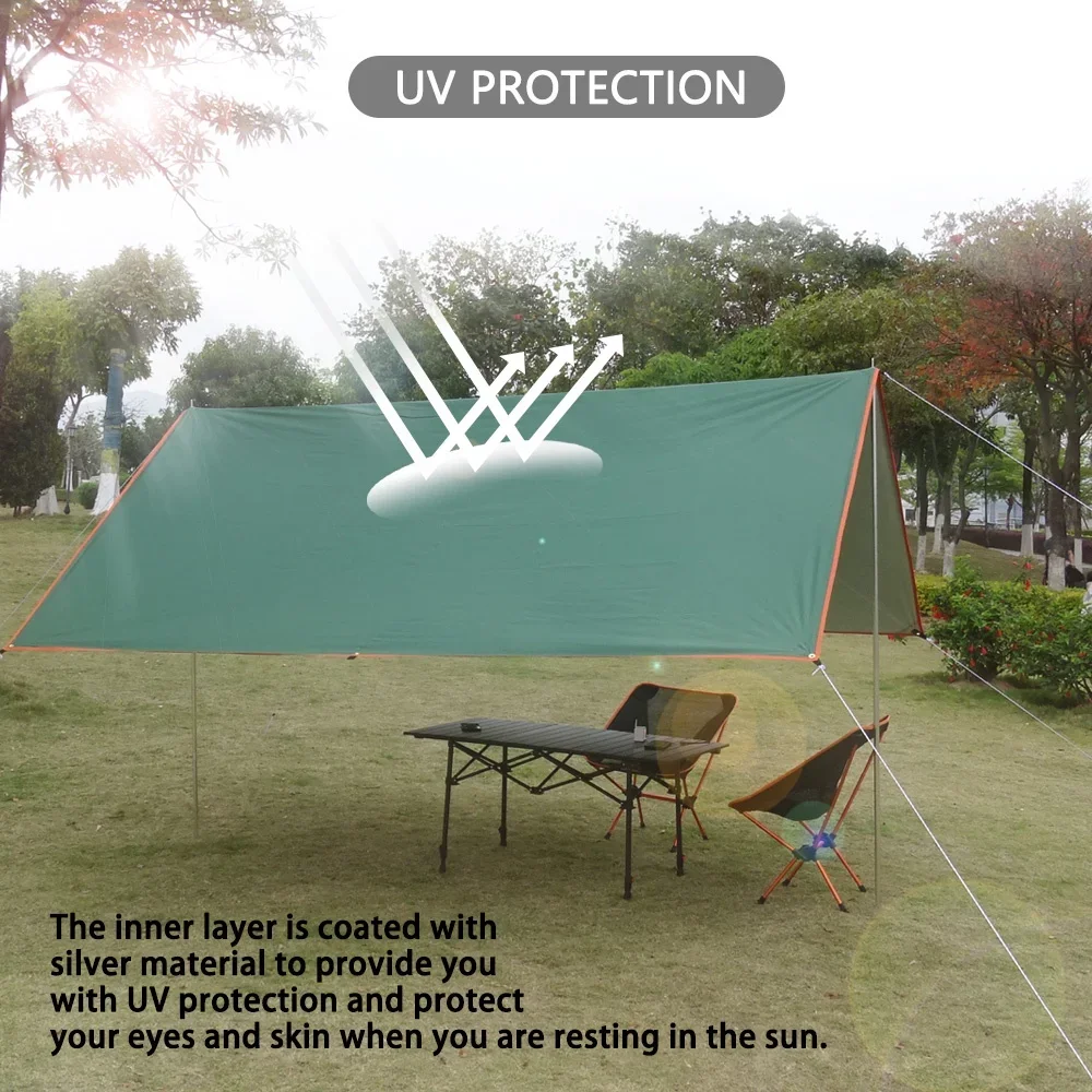 Toldo impermeable Anti-UV para exteriores, tienda de campaña, refugio solar, senderismo, jardín, equipo de Camping, Playa turístico - imagen 3