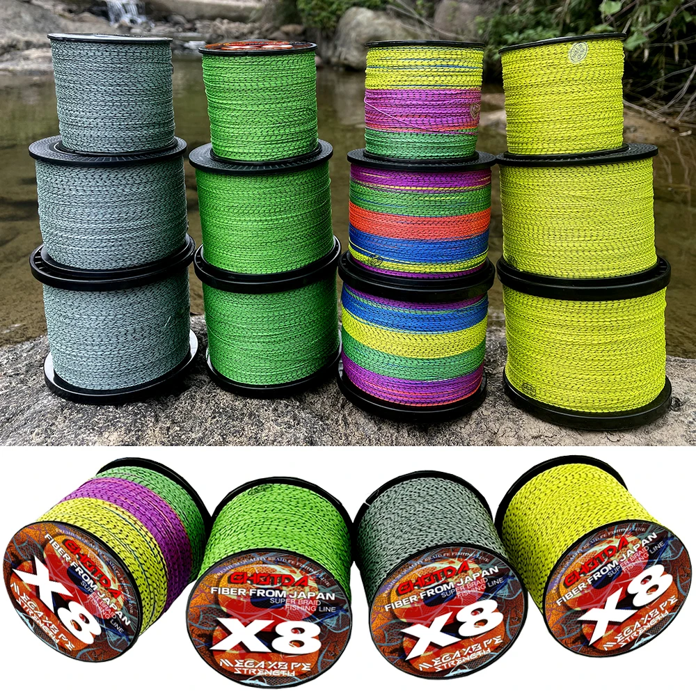 GHOTDA-sedal de pesca Invisible, hilo trenzado de 8 hebras, multifilamento, PE, 18-78lb, 100M-1000M - imagen 5