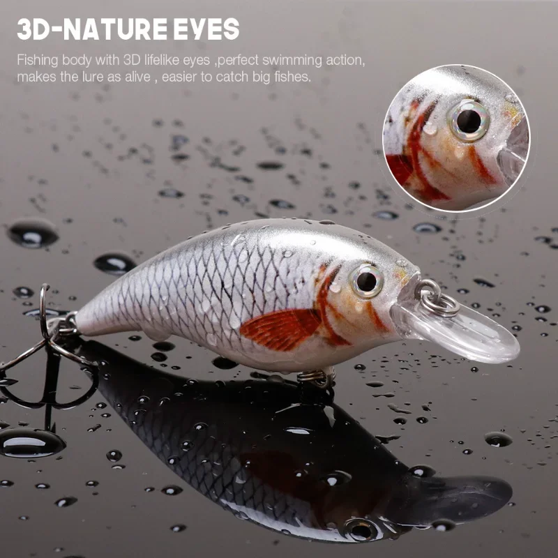 Señuelo cebo 6cm/10G HardBait simulación señuelo pequeño cebo gordo cebo de pesca de mar caliente - imagen 3