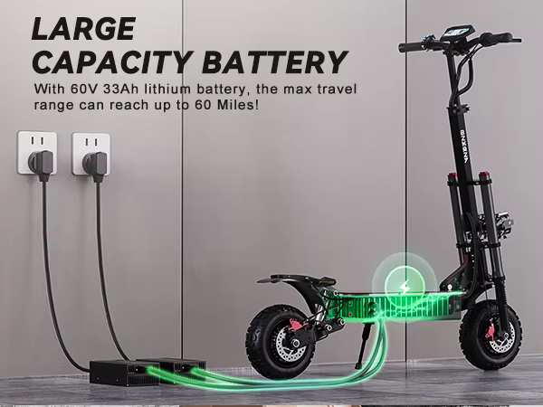 Scooter plegado para transporte