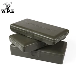 W.P.E, 1 Uds., caja de aparejos de pesca de carpa, anzuelo de señuelo, alimentador de línea, caja de almacenamiento de plástico, anzuelo de pesca de carpa, caja de grupo, aparejos