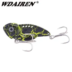 Cuchara de Metal con hoja de 7g, 10g, 14g, cebo VIB, Spinner, equilibrador, plantilla de señuelo de pesca, Wobblers, cebos duros con ganchos, aparejos de pesca, 1 ud.