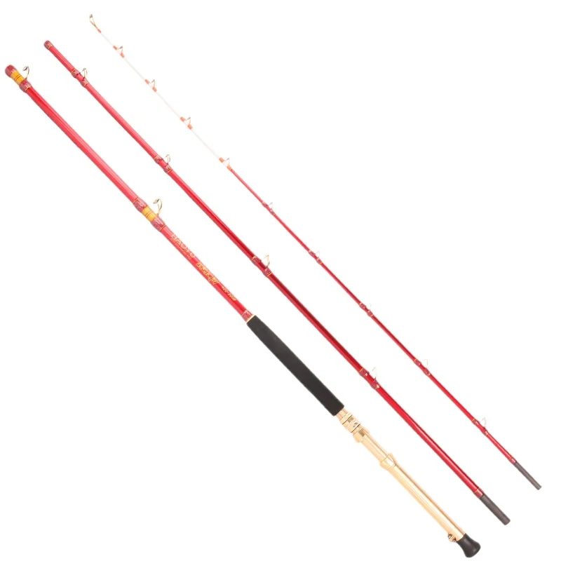 HAOYU Caña de jigging de aguas profundas 4,2 M 300 #   Fuji Parts pesca envío barco caña océano aguas profundas caña de pescar - imagen 2
