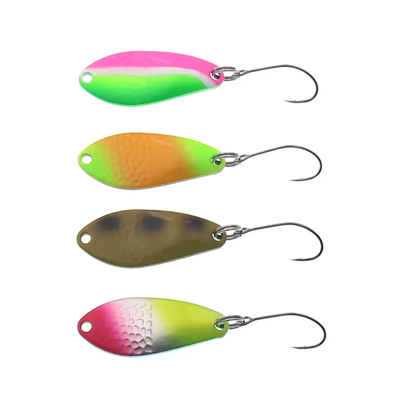 HISTOLURE-señuelos de cucharas para pesca de trucha, cebo giratorio de 3g, JIG de Metal y cobre, aparejos de pesca - imagen 3