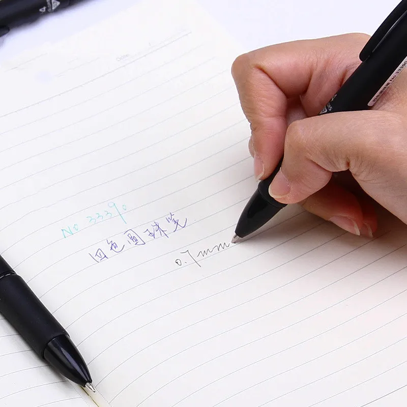 5 uds 4 bolígrafo multicolor 0,7mm negro azul rojo verde recargas 4 colores bolígrafo de tinta para escritura de marcadores escolares - imagen 5