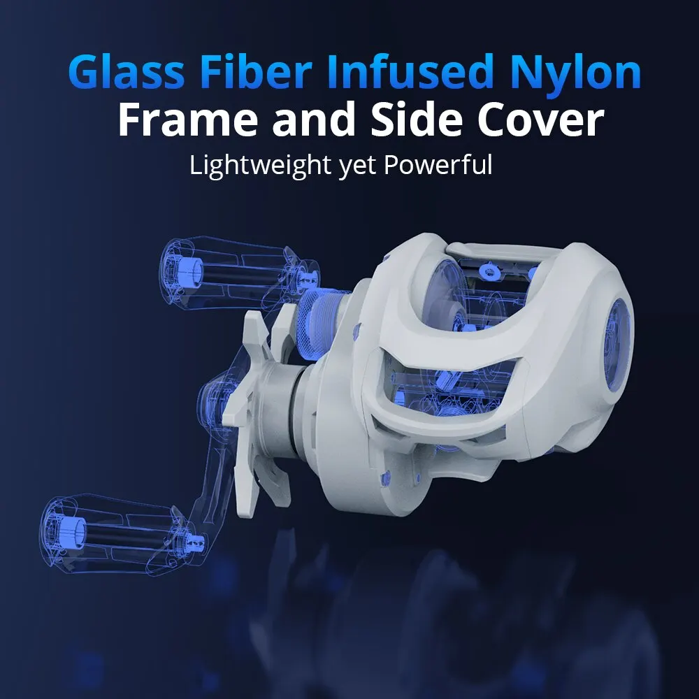 KastKing-carrete de Baitcasting Centron Lite, arrastre máximo de 7KG, 5 + 1, rodamientos de bolas antirretroceso, relación de engranaje de alta velocidad 7,1: 1 - imagen 5