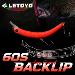LETOYO 3,5g 60mm 60S Backlip Minnow Area señuelo duro trucha cebo Wobblers señuelo de pesca Minnow cebo Artificial cebo de agua dulce