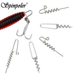 Pines screw-in para softbait con aguja de resorte acero inoxidable
