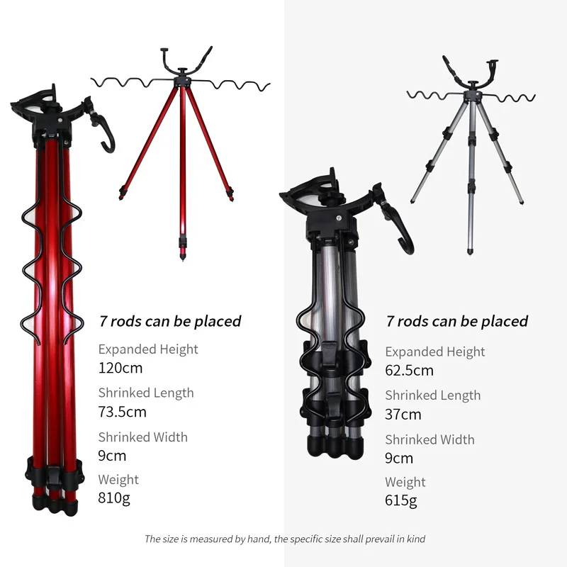 ZYZ soporte de caña de pescar de mar, herramienta de soporte triangular, multiusos, conveniente, aleación de aluminio, telescópico - imagen 5