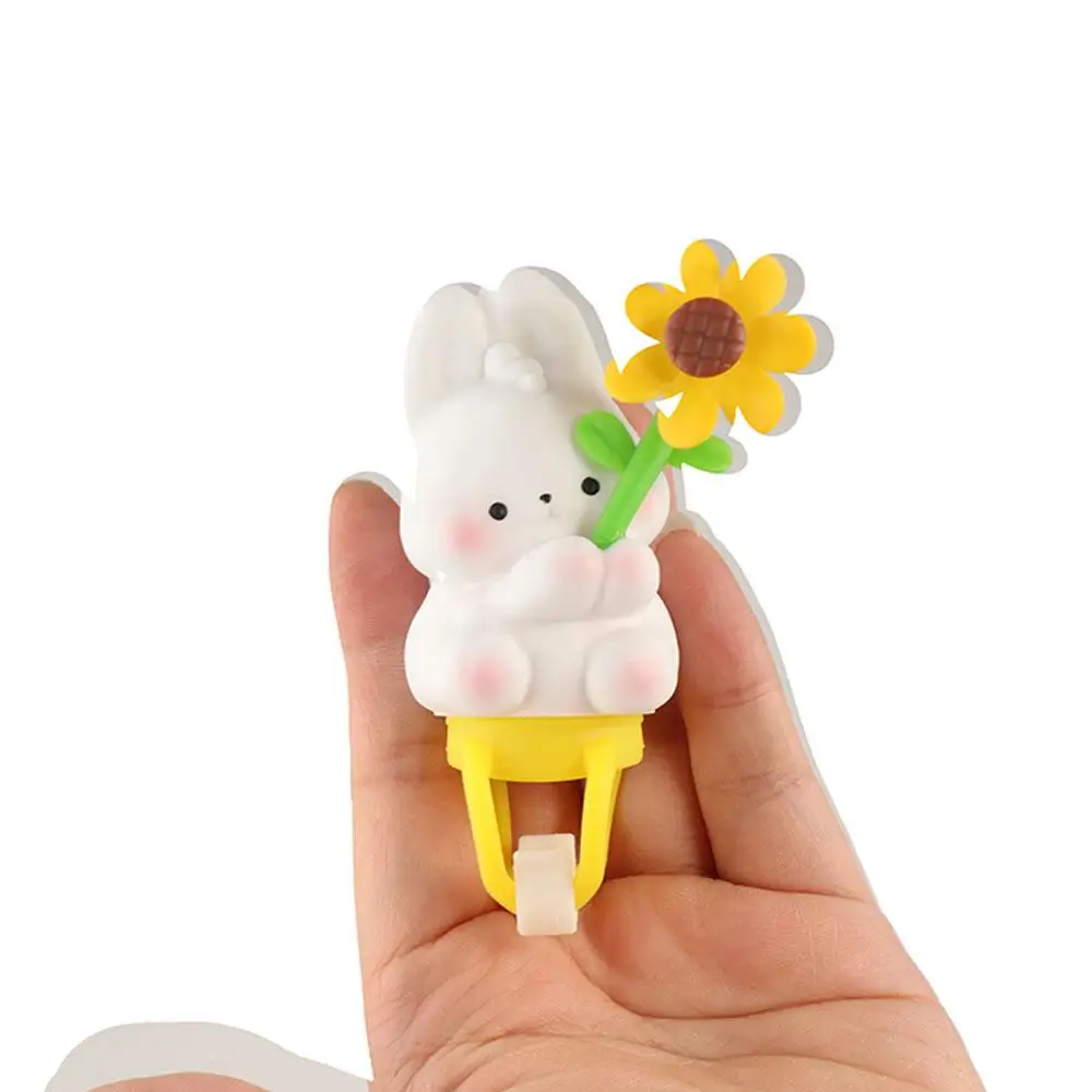 Adorno de manillar de bicicleta de muñeca de gato, juguete de vinilo de Animal, decoración de animales de Motor de bicicleta, ventilador giratorio creativo Simple, decoración de animales - imagen 3